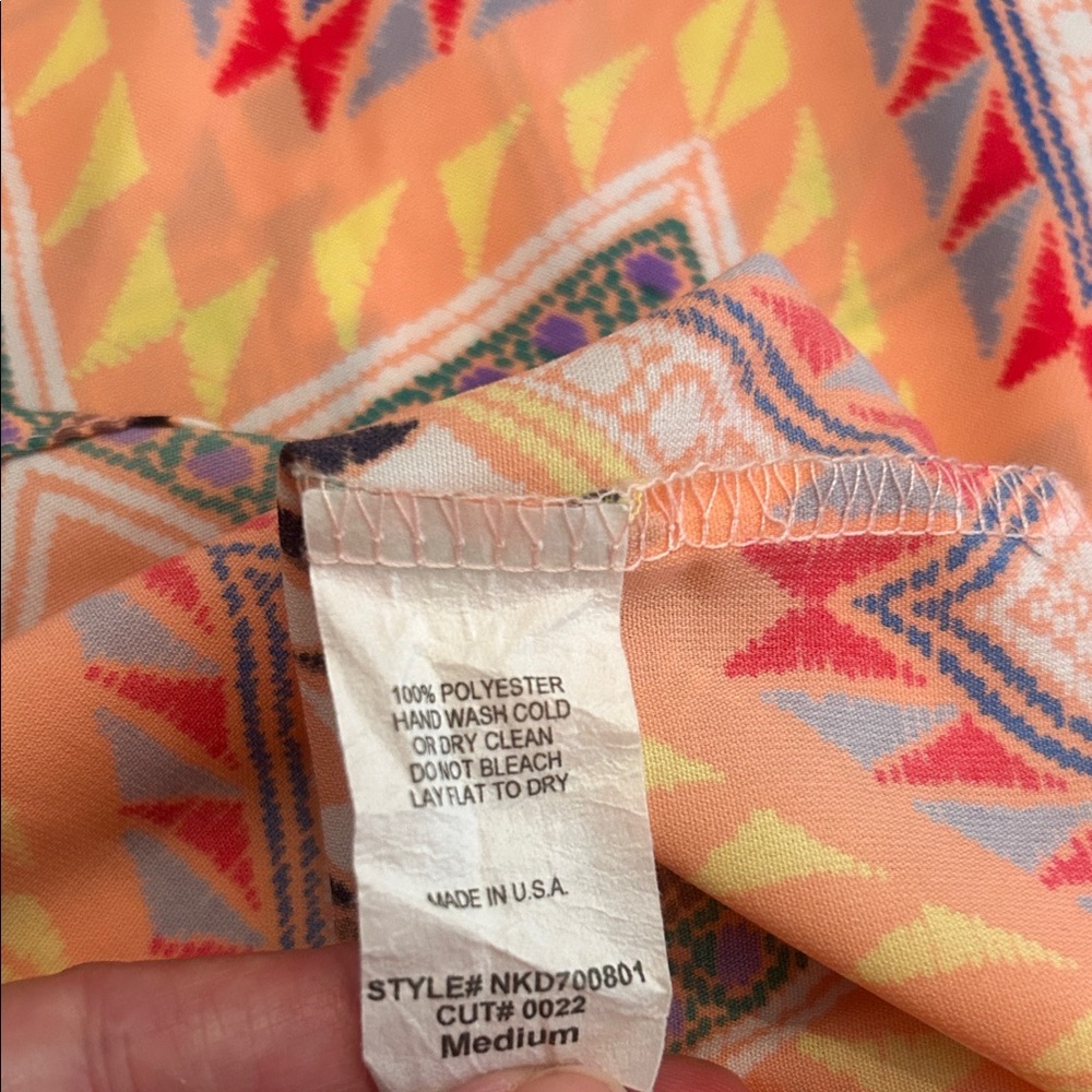 Chevron Patterned Women's Tunic - Picture 5 of 5